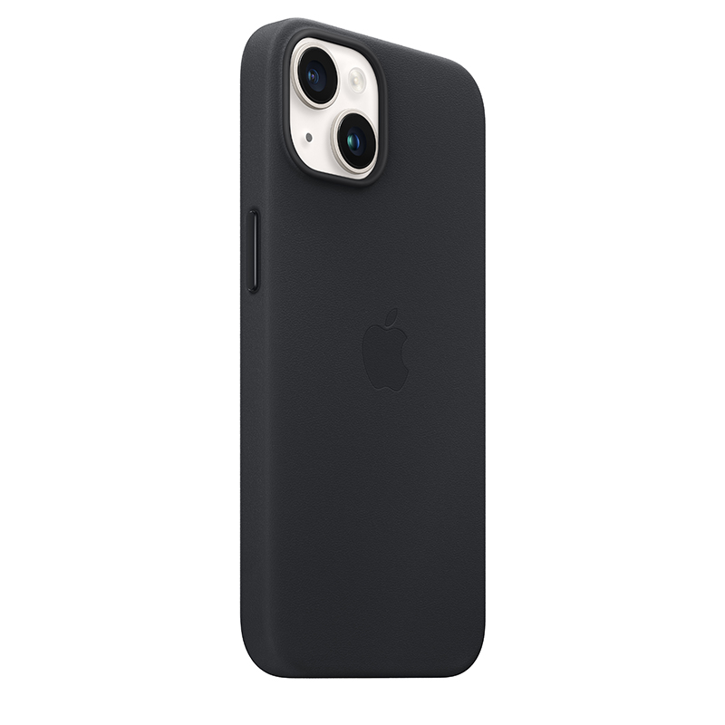 apple black leather case iphone 12