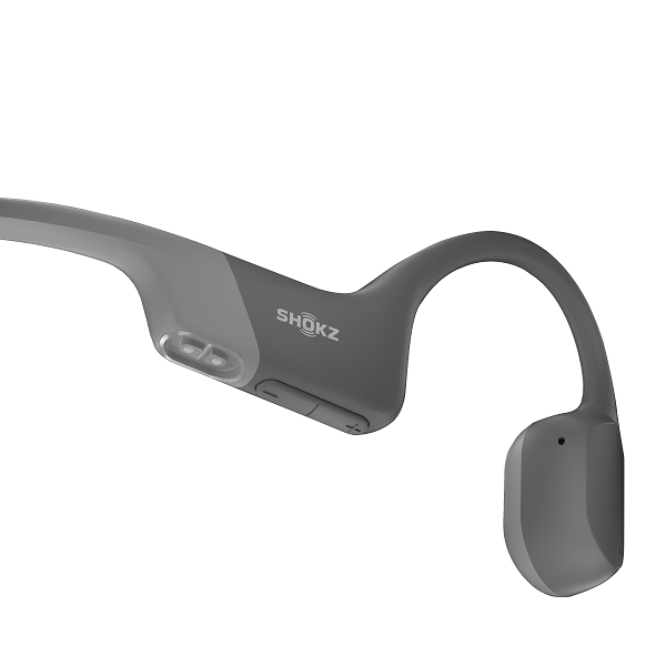 Shokz OpenRun Bone Conduction Open-Ear Headphones (Grey