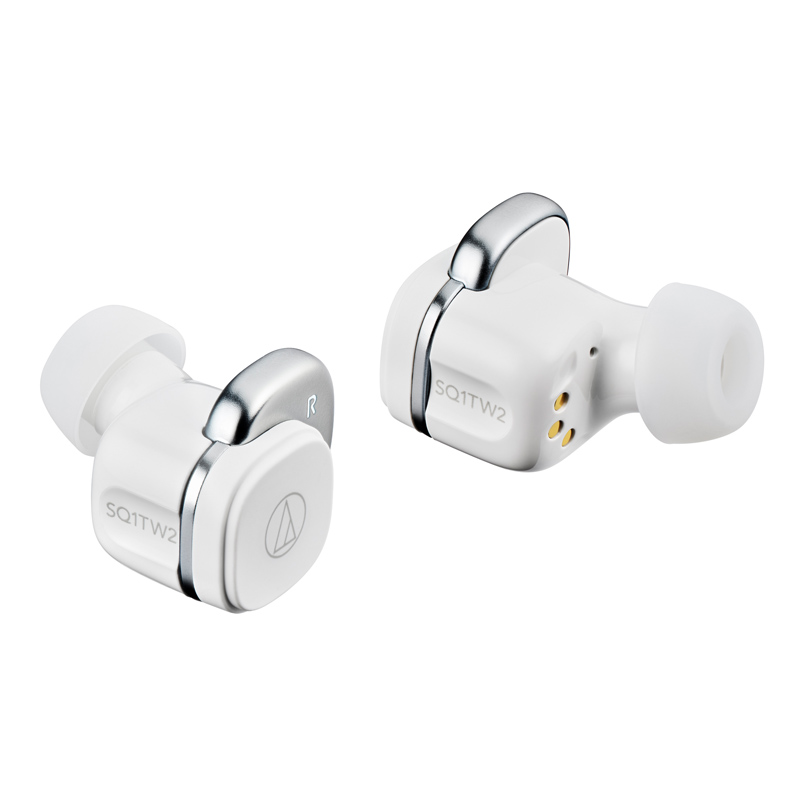 Audio-Technica ATH-SQ1TW2 True Wireless Earbuds (WHITE