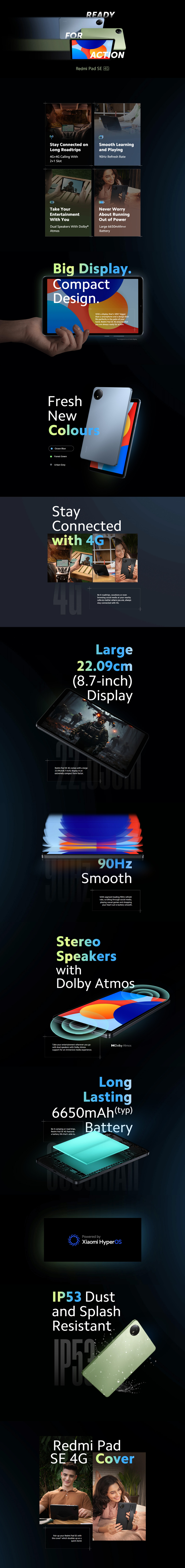 Xiaomi Redmi Pad SE 8.7 Sky Blue 6+128GB LTE - Challenger