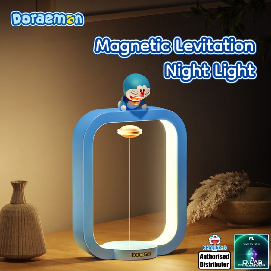 Doraemon Magnetic Levitation Night Light (Blue) - Challenger Singapore