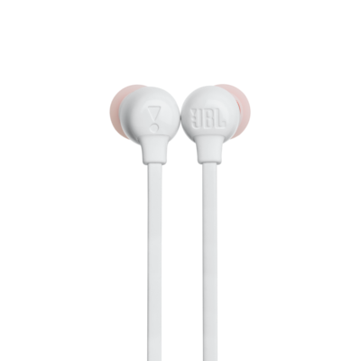 white bluetooth earphones