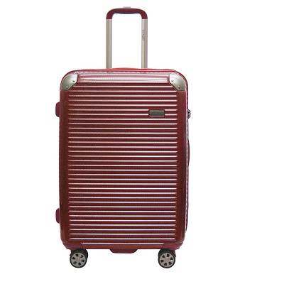 Hush 4 Wheel Zipper Luggage with TSA Lock 69-4013- 25 inch (Red) - Challenger Singapore